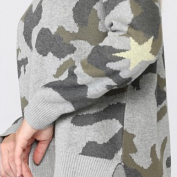 NWT Camo Star lightweight crewneck sweater Fate Medium Large - Picture 2 of 3